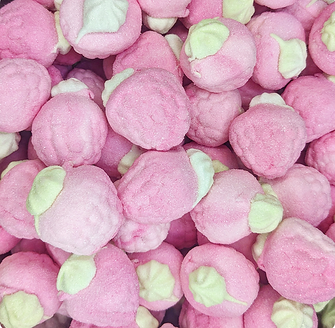 Marshmallow Jelly Filled Raspberries