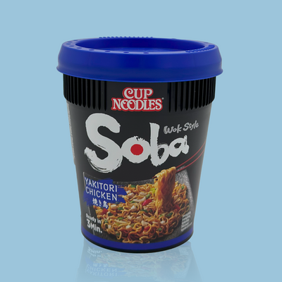 Nissin Soba Cup Noodles  Yakitori-kylling 89g