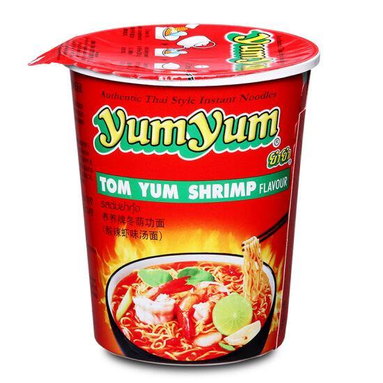 Yumyum Noodles Cup Shrimp Tom Yum 70g Sweet Mint