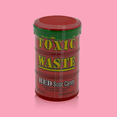 Toxic Waste Red Drum Extreme Sour Candy 42g