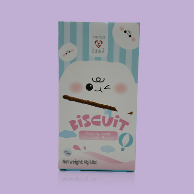 Tokimeki Biscuit Chocolate Popping Candy 40g
