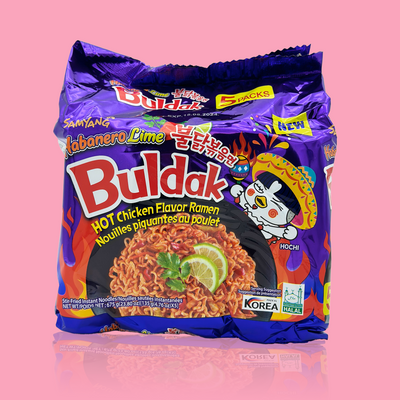 Samyang Hot Chicken Habanero Lime 135g x 5stk