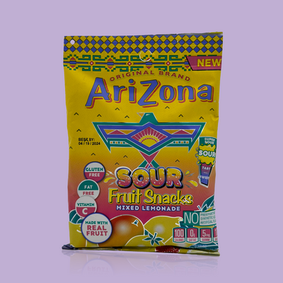 AriZona Sour Mixed Lemonade Fruit Snacks (142g).