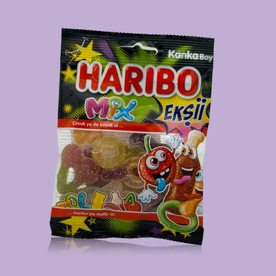 Haribo Mix Fizz Gummy Candy Halal 70g