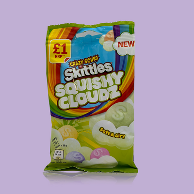 Skittles Crazy Sours Squishy Cloudz 70g