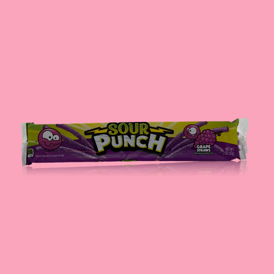 Sour Punch Grape Candy Straws 57g