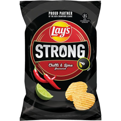 Lay's Strong Chili & Lime Flavoured Potato Chips 130 g - datovare