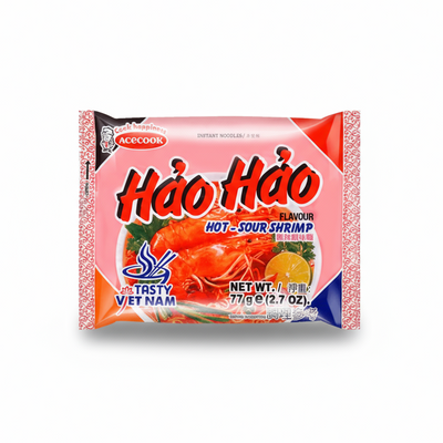 Hao Hao Hot Sour Shrimp Instant Noodles 75g