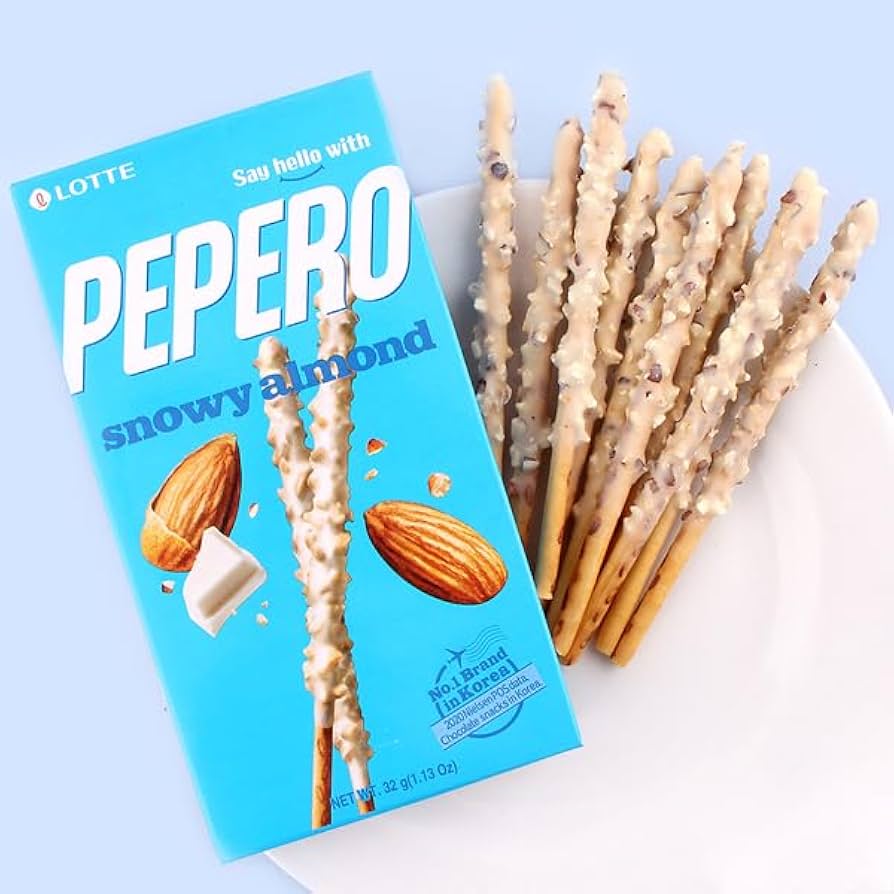 Pepero Biscuit Snowy Almond 32g