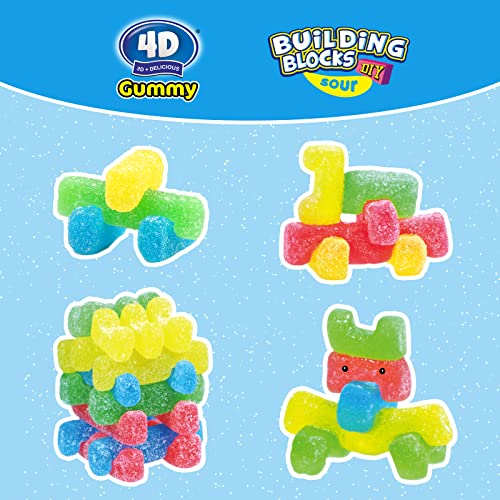 Amos Gummy Sour Building Blocks 100g