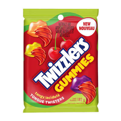 Twizzlers Gummies Tangy Tounge Twisters 182 g