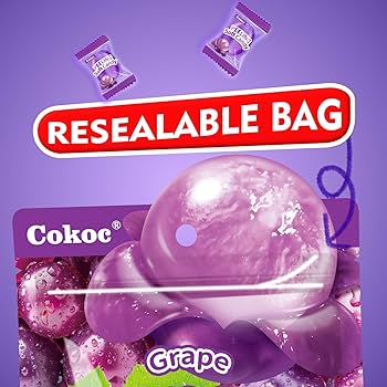 Peelable Soft Candy Grape 75g