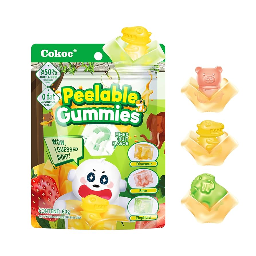 Peelable Gummies Mystery Cube 60g