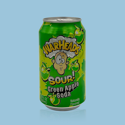 Warheads Sour Green Apple Soda 355 ml