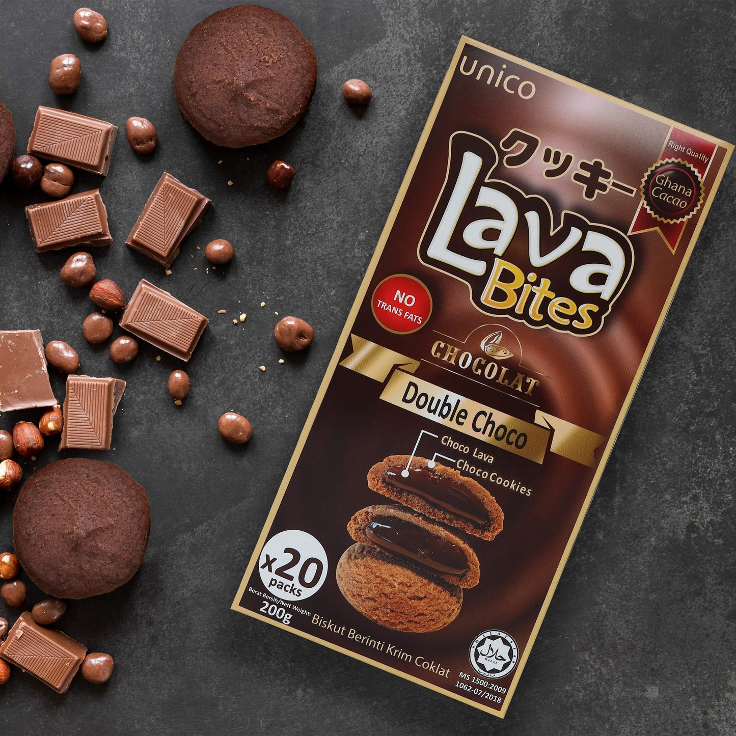 Lava Bites Double Chocolate 200g