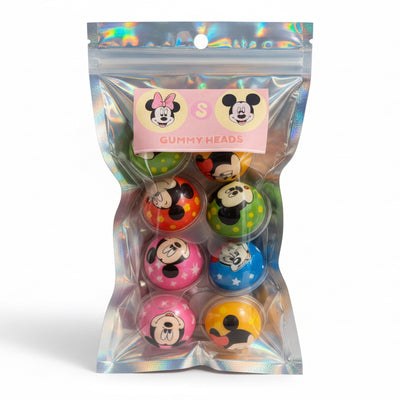 Gummy Heads Mickey & Minnie Halal 8stk