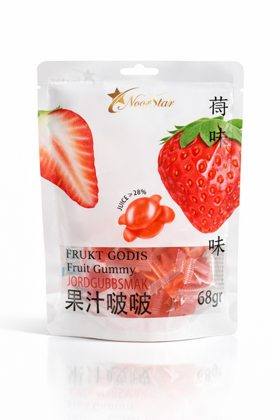 Noorstar Fruit Gummy Strawberry 68g
