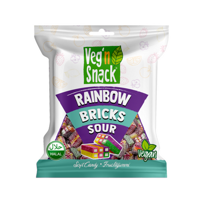 Veg´n Snack Rainbow Bricks Sour 80g