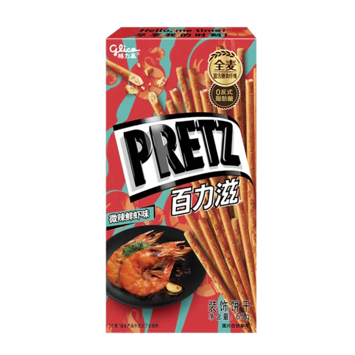 Glico Pretz Spicy Shrimp China 65g