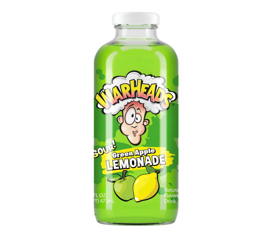 Warhead sour green apple lemonade 473ml