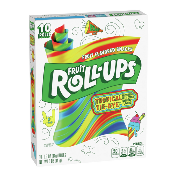 Fruit Roll-Ups Tropical Tie-dye 141g