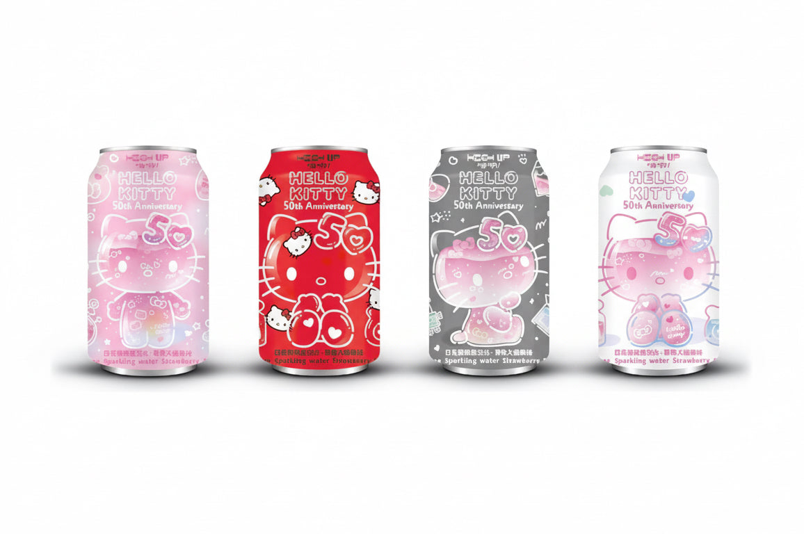 High Up Hello Kitty 50th Anniversary Sparkling Water 330ml
