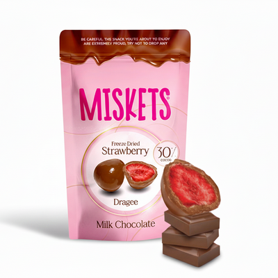 Miskets Freeze Dried Strawberry & Milk Chocolate 80g