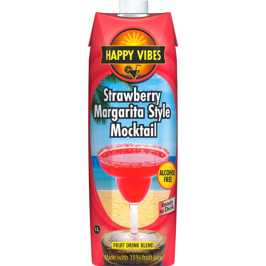 Happy Vibes Strawberry Margarita 1L