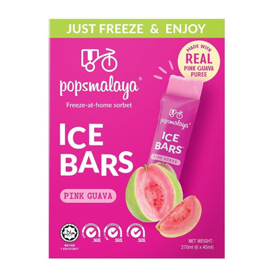 Popsmalaya Ice Bar Pink Guava 270ml