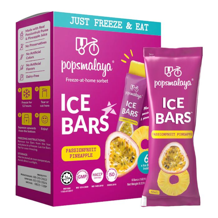 Popsmalaya Ice Bar Passionfruit Pineapple 270ml