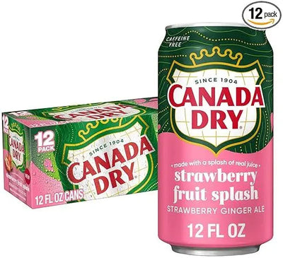 Canada Dry Strawberry Fruit Splash Ginger Ale 355ml