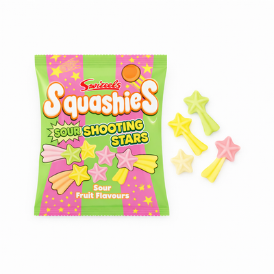 Swizzels Squashies Sour Shooting Stars 100g