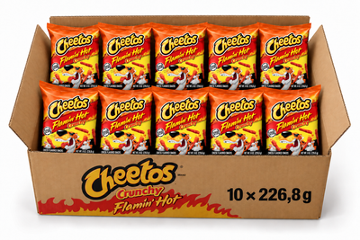 10pk Cheetos Crunchy Flaming Hot 226,8g