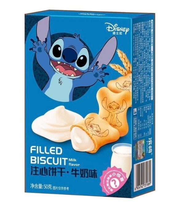 Stitch Filled Biscuit Milk Flavor 50g