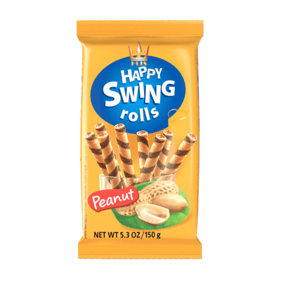 Happy Swing Rolls Peanut 150g