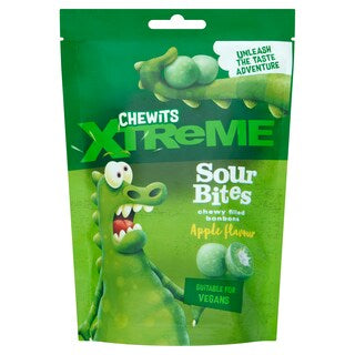 Chewits Xtreme Sour Bites Apple Flavour Vegan 115g