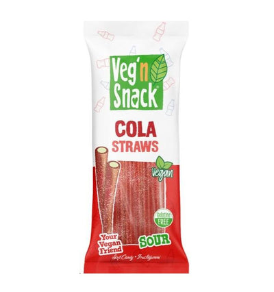 Veg'n Snack Cola Straws Sour 170g