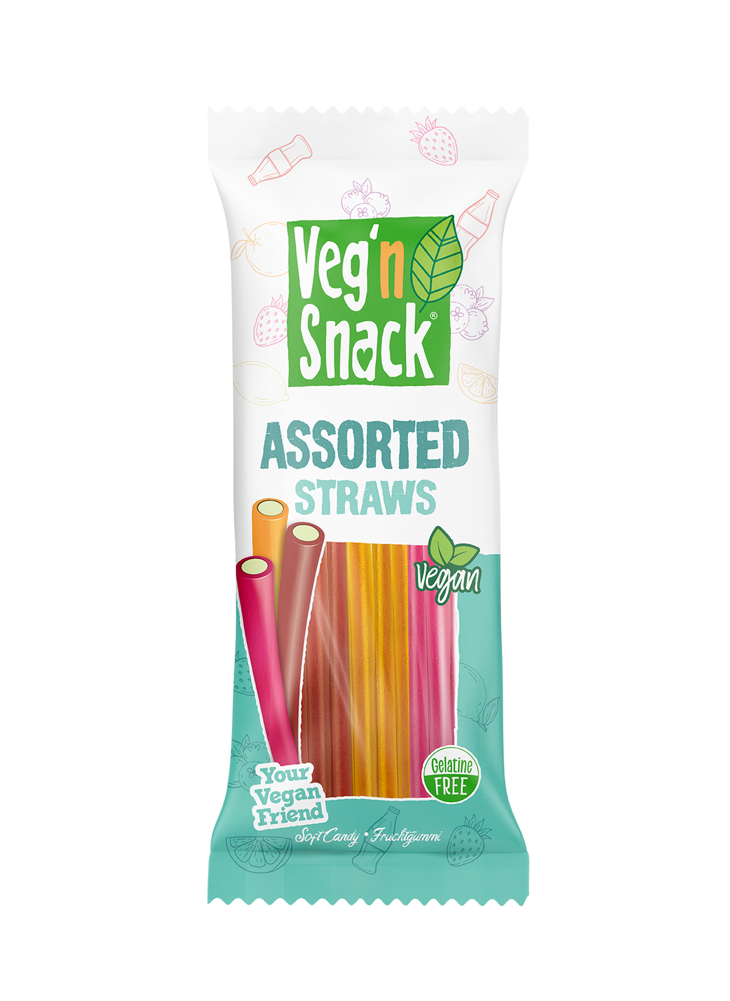 Veg'n Snack Assorted Straws 170g