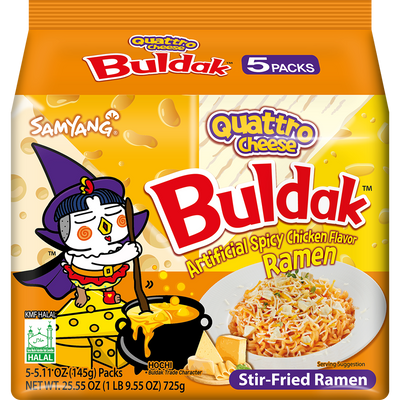 Samyang Buldak Quattro Cheese 5pk 725g
