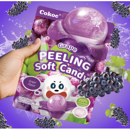 Peelable Soft Candy Grape 75g