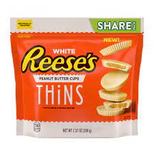 Reeses White Chocolate Peanut Butter Thins 208g