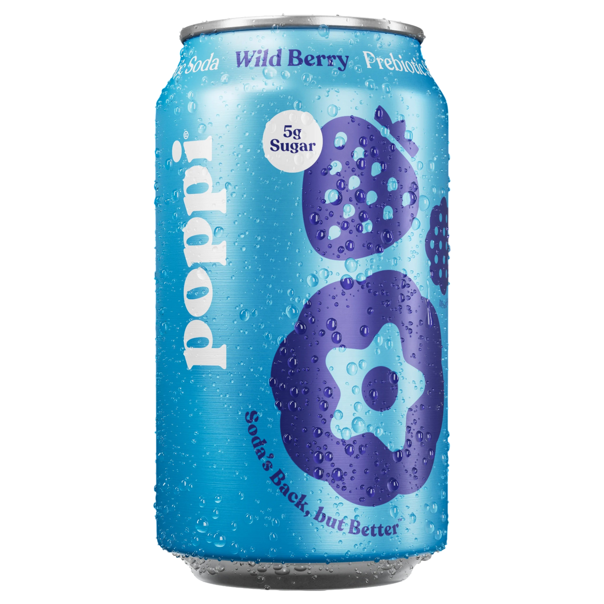 Poppi Prebiotic Wild Berry Soda 355ml