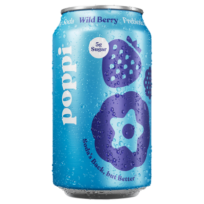Poppi Prebiotic Wild Berry Soda 355ml