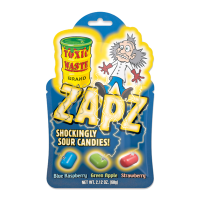 Toxic Waste Zapz Assorted Sour Candies 60g