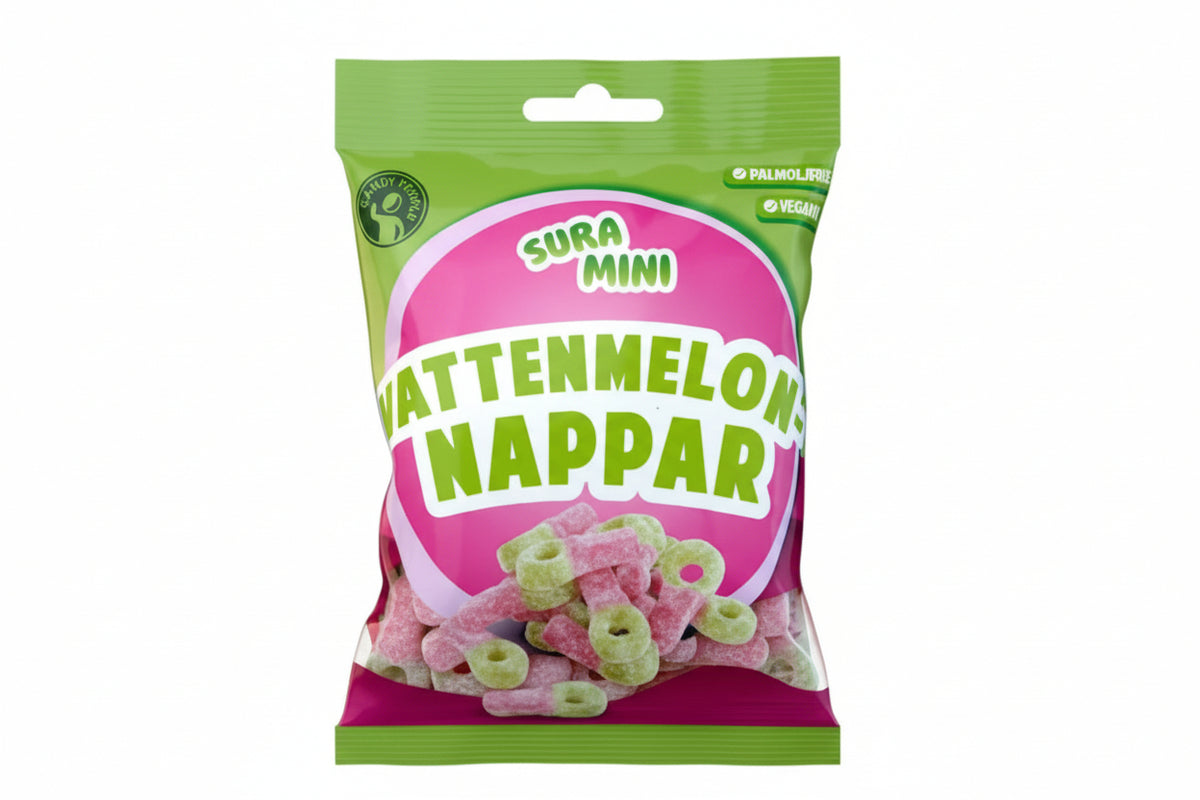 Candy People Sura Mini Vannmelon Nappar 70g
