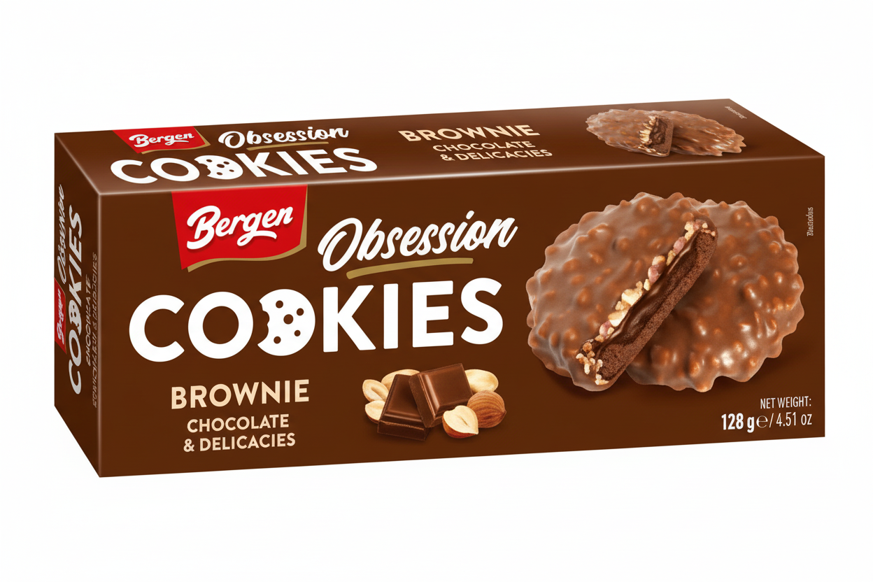 Bergen Obsession Brownie Cookies 128g