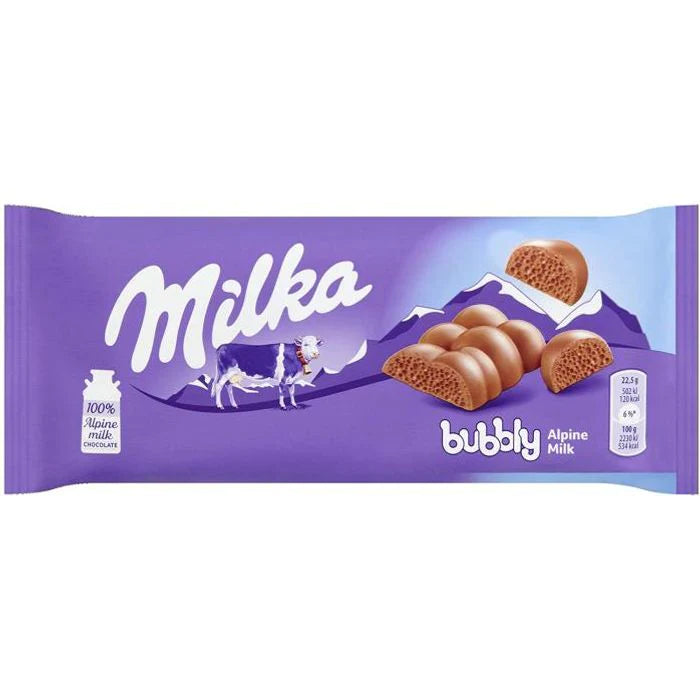 Milka Alpine Bubbly Milk Chocolate 90g