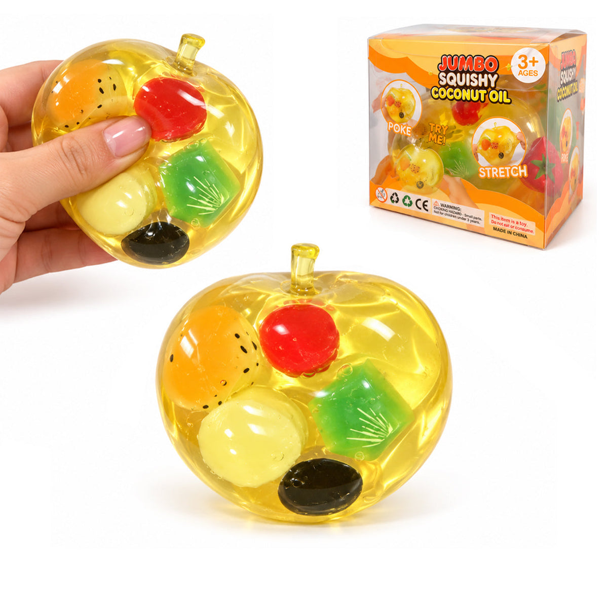 Jumbo Apple Coconut Oil Squishy