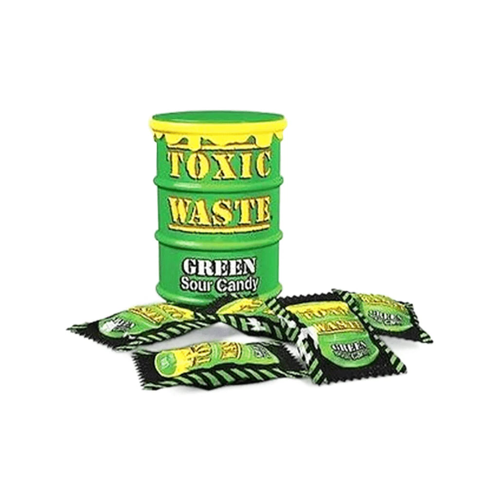 Toxic Waste Green Drum Extreme Sour Candy 42g Sweet Mint