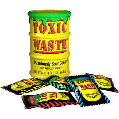 Toxic Waste Yellow Drum Extreme Sour Candy